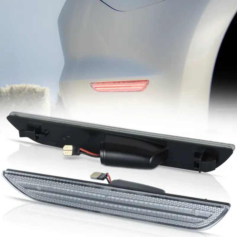 2015-2023 Mustang S550 Clear Led Side Marker (Pair) 1