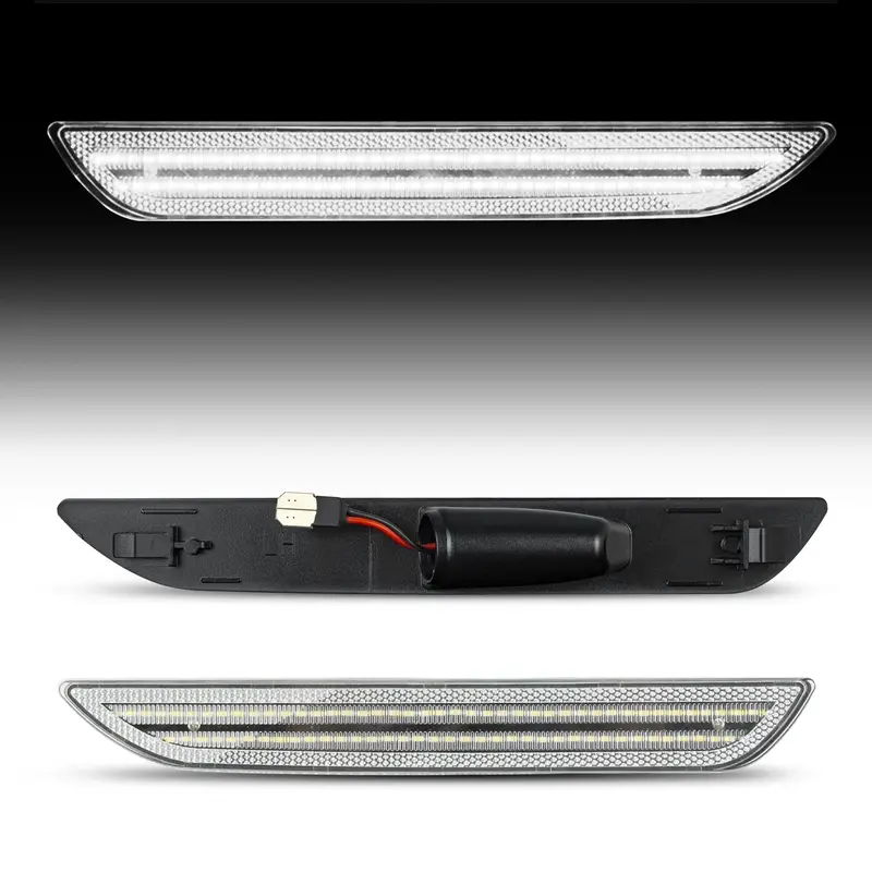 2015-2023 Mustang S550 Clear White Led Side Marker 2