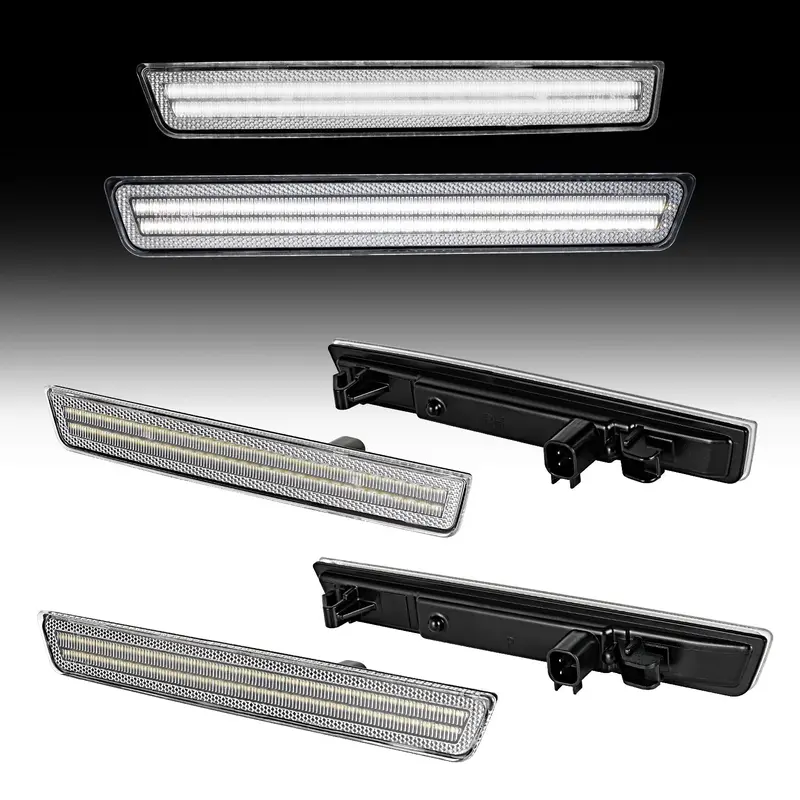 2015-2024 Dodge Challenger Clear White Led Side Markers 2