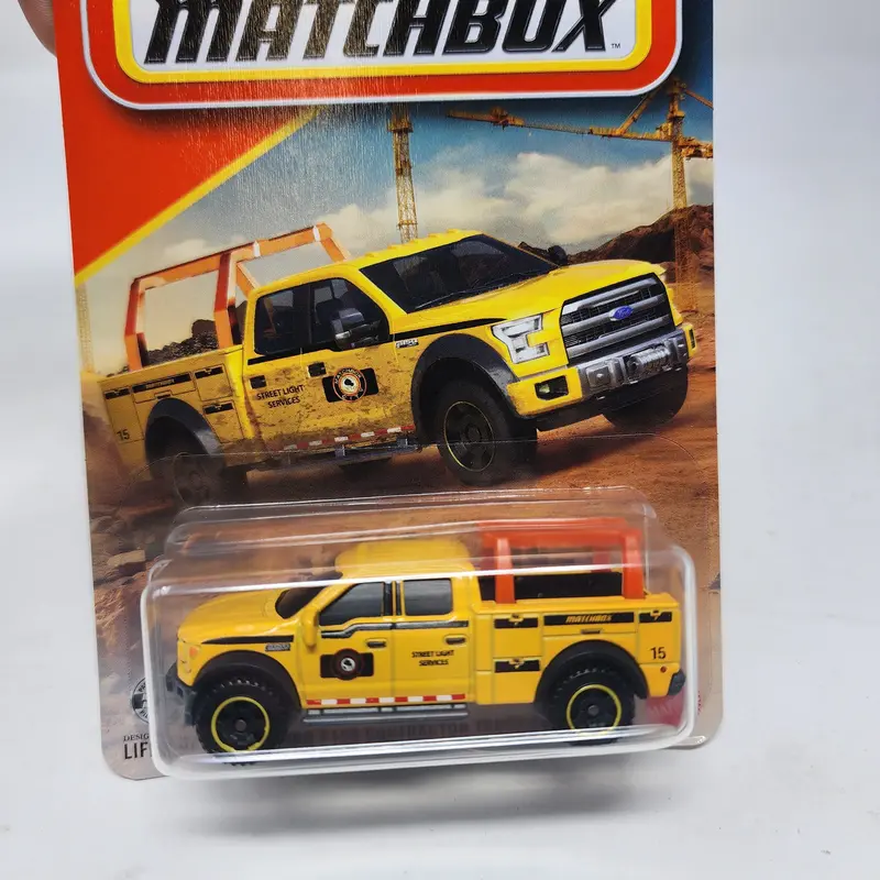 2015 Ford F150 Contractor Truck #18 * Yellow * 2026 Matchbox Basic Mainline Case C & B 2