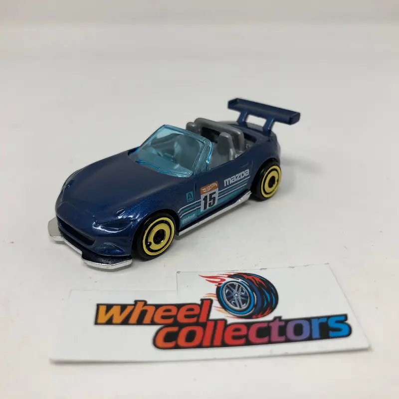 2015 Mazda Mx-5 Miata * Blue * Hot Wheels 1:64 Scale Diecast Loose 1