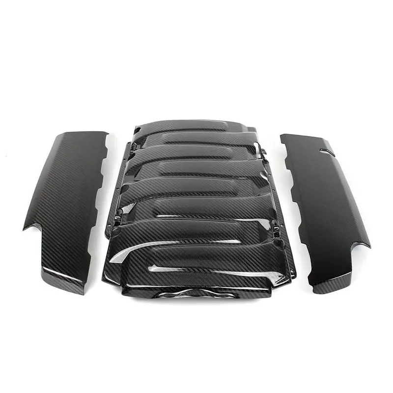 2016-2024 Chevy Camaro Gloss Carbon Fiber Ss Lt1 Engine Cover Set 1