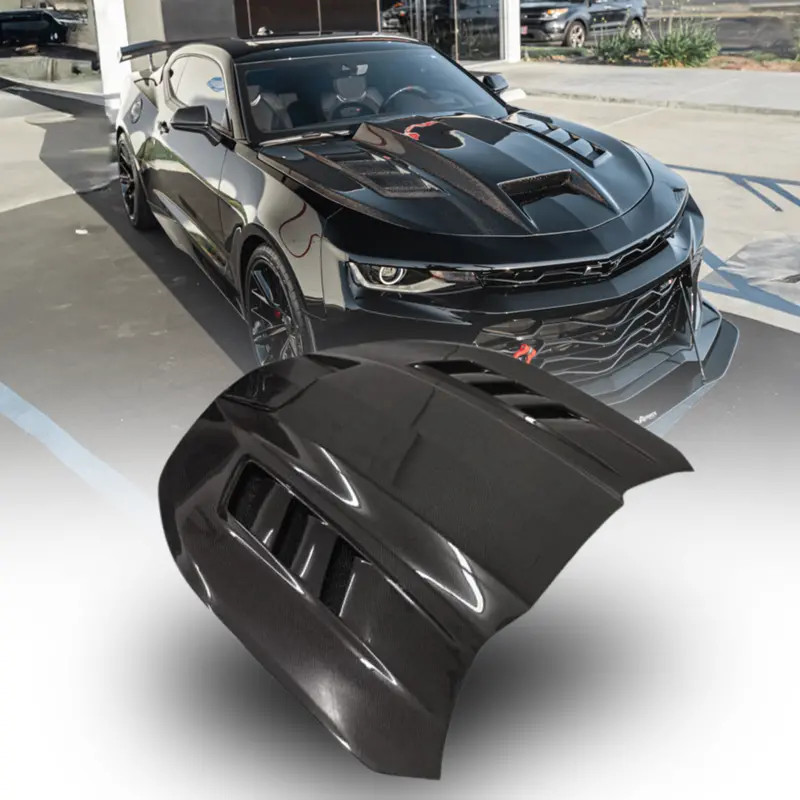 2016-2025 Chevy Camaro Terminator Full Carbon Fiber Hood 1
