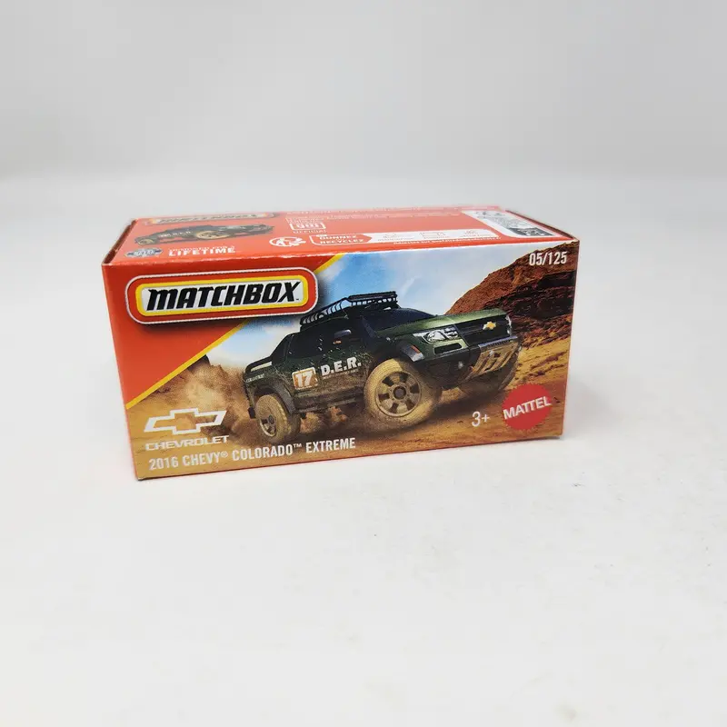 2016 Chevy Colorado Extreme #5 * 2026 Matchbox Power Grabs Case A 1