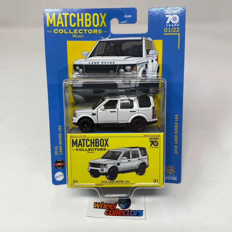 2016 Land Rover Lr4 #1 * White * 2023 Matchbox Collectors Series 1