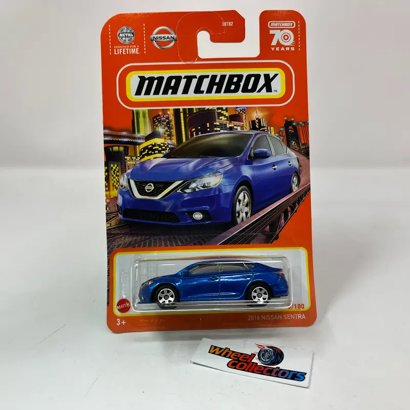 2016 Nissan Sentra #70 * Blue * 2023 Matchbox N Case 70Th Ann. 1
