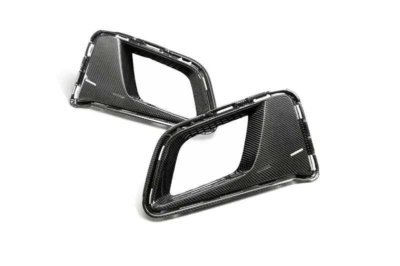 2017-2023 Camaro Zl1 1Le Carbon Fiber Front Bumper Air Duct Bezels (Pair) 1