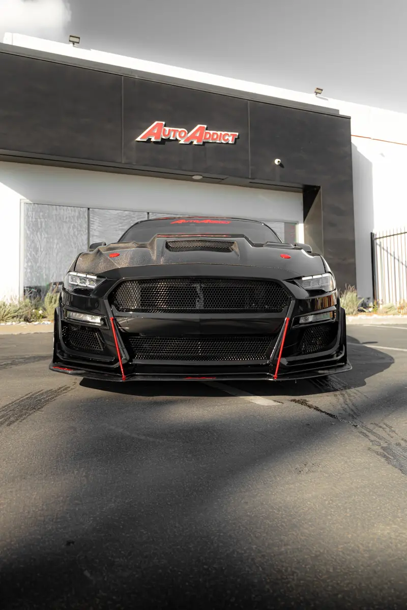 2018-2023 Ford Mustang Projector Headlights S650 Style Led Amber Sequential Turn Signals 2