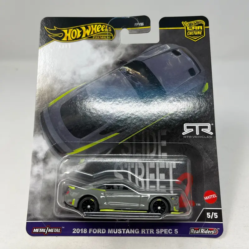 2018 Ford Mustang Rtr Spec 5 * 2024 Hot Wheels Slide Street 2 Car Culture Case H Release 1