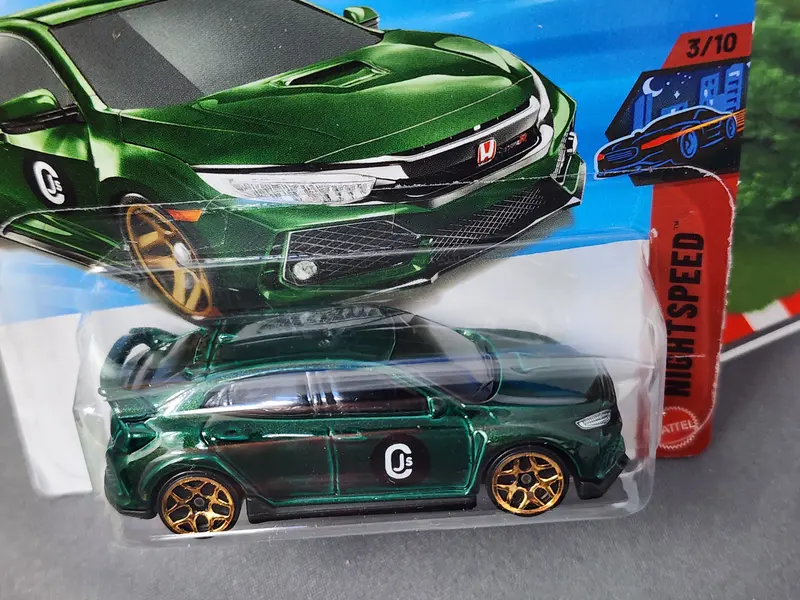2018 Honda Civic Type R #11 * Green * Short Card 2026 Hot Wheels Case F 2
