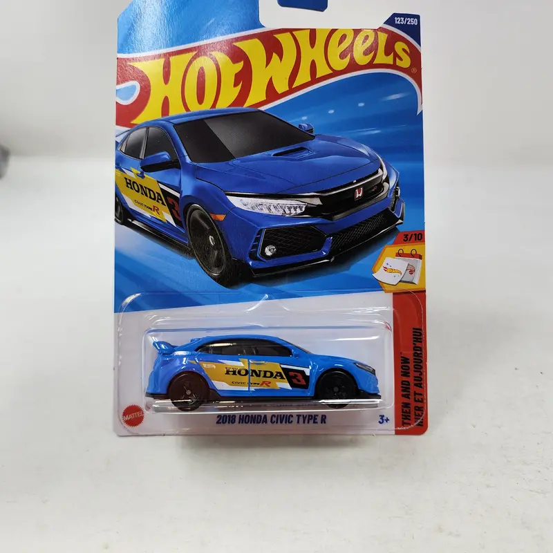 2018 Honda Civic Type R #123 * Blue * 2025 Hot Wheels  New! N Case 1