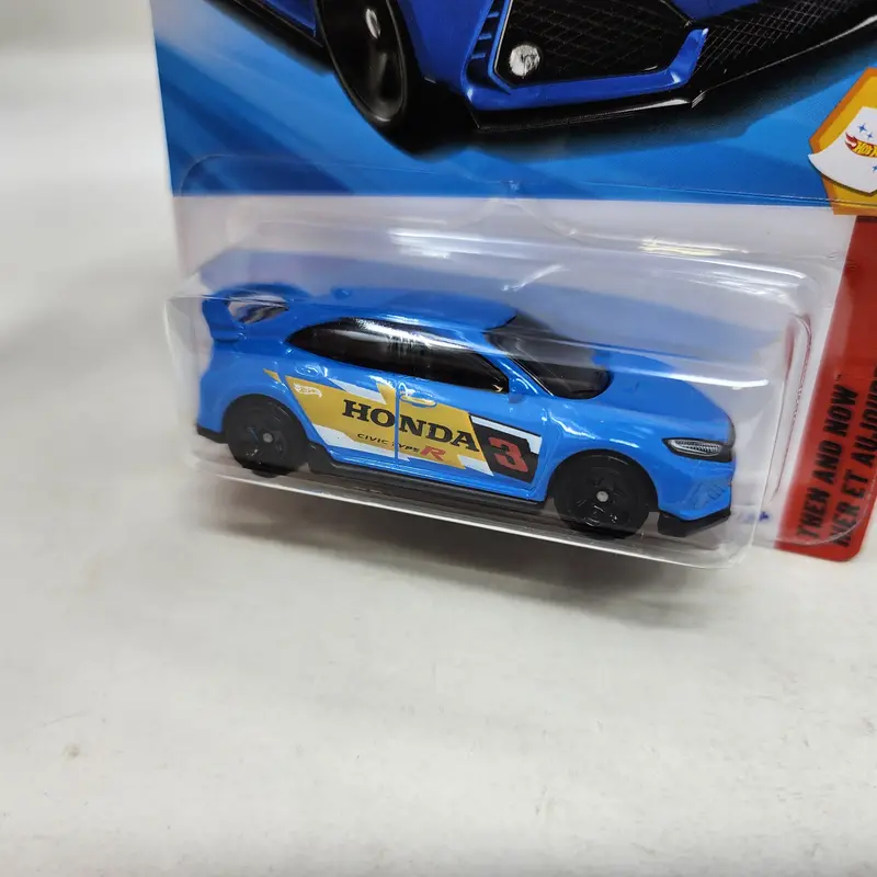 2018 Honda Civic Type R #123 * Blue * 2025 Hot Wheels New! N Case 2