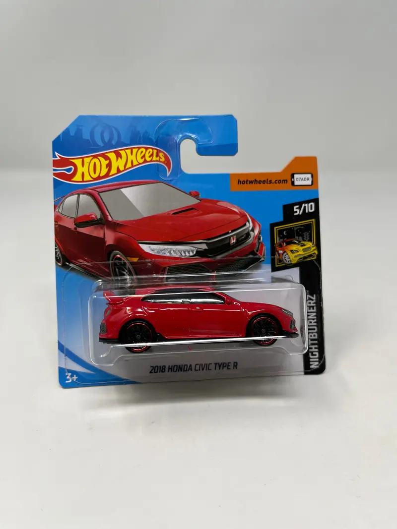 2018 Honda Civic Type R #171 * Red * 2019 Hot Wheels Short Card 1