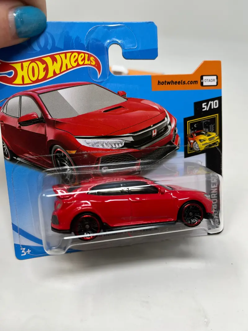 2018 Honda Civic Type R #171 * Red * 2019 Hot Wheels Short Card 2