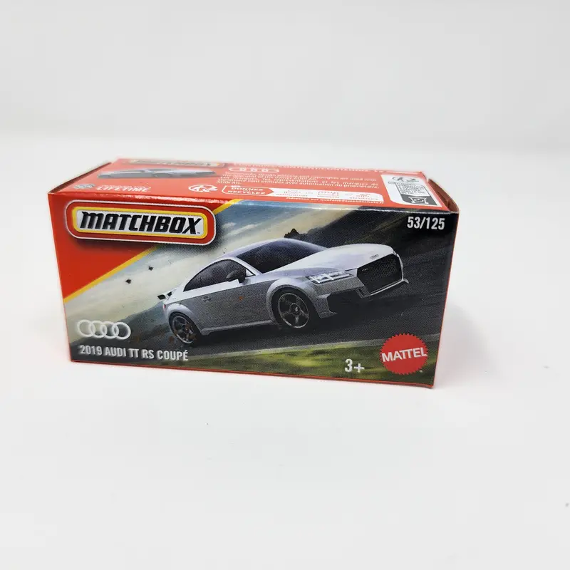 2019 Audi Tt Rs Coupe #53 * White * 2025 Matchbox Power Grabs Case F 1