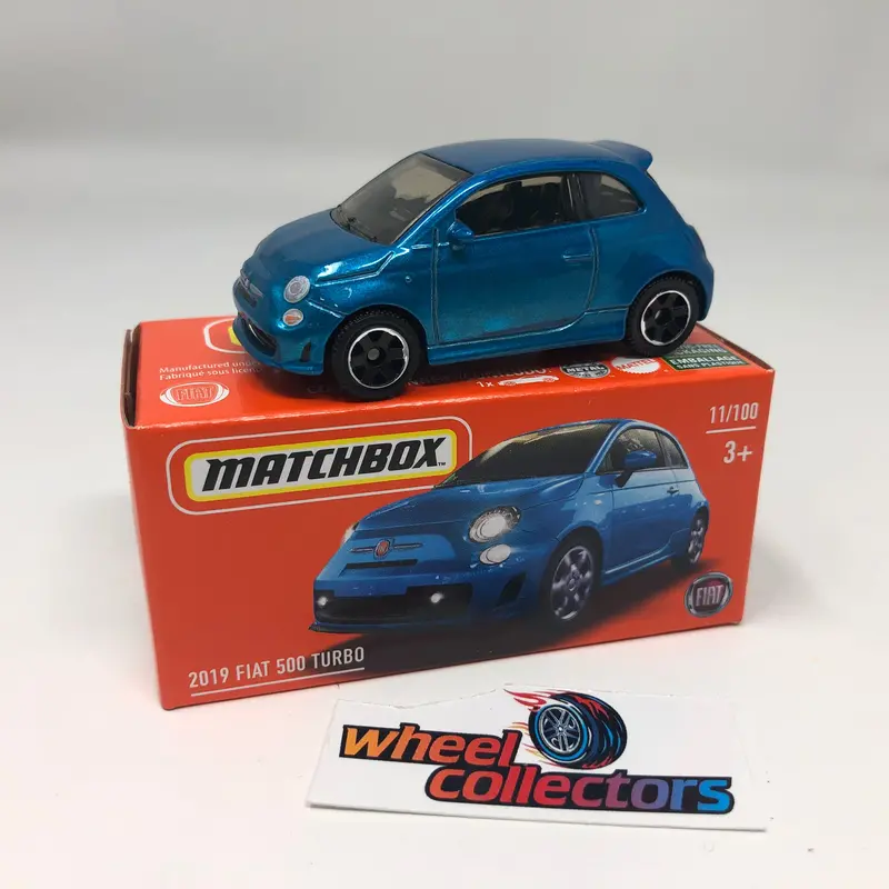 2019 Fiat 500 Turbo * 2022 Matchbox Power Grabs Case C Release 1