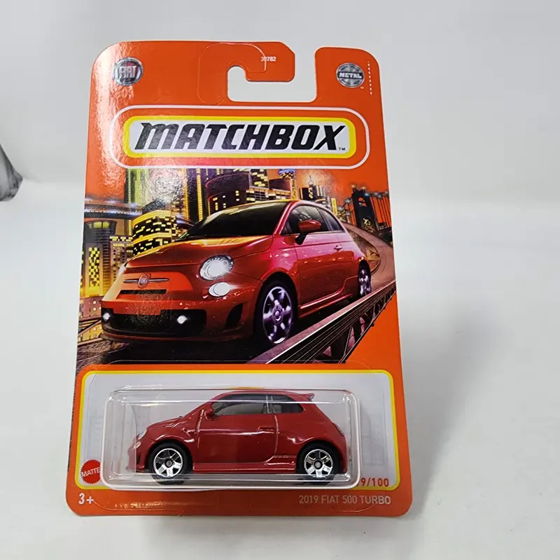 2019 Fiat 500 Turbo * Red * Matchbox Basic Mainline 1