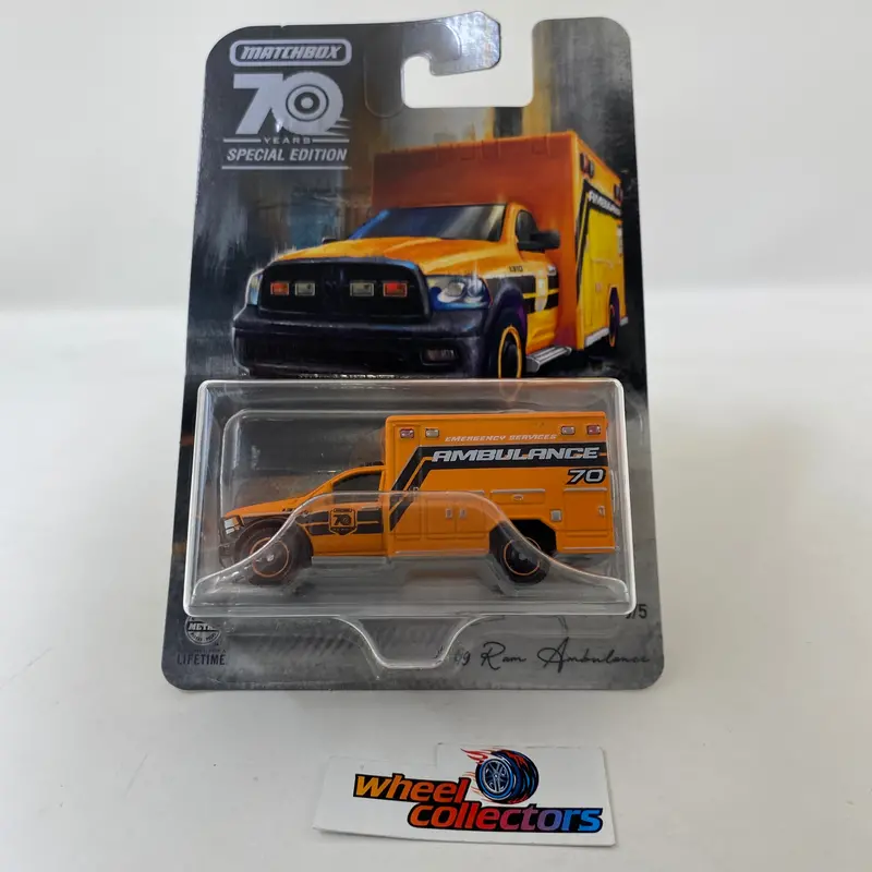 2019 Ram Ambulance #5/5 * Orange * 2023 Matchbox Moving Parts 70Th Anniversary Edition 1