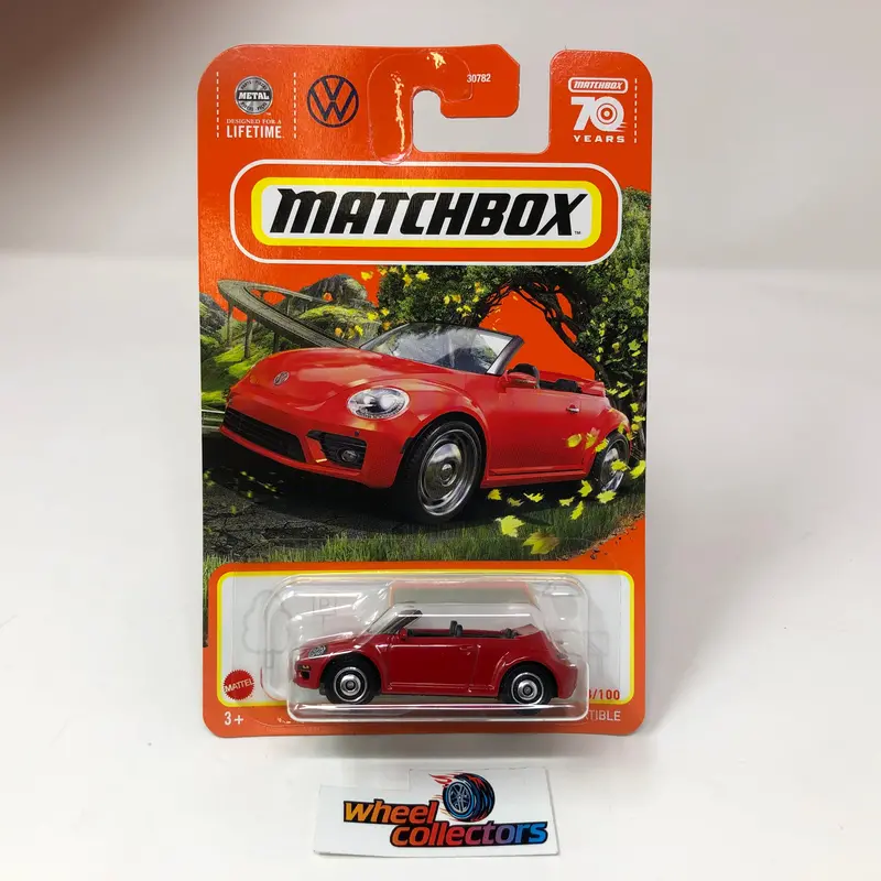 2019 Volkswagen Beetle Conv. #98 * Red * 2023 Matchbox P Case 70Th Ann. 1