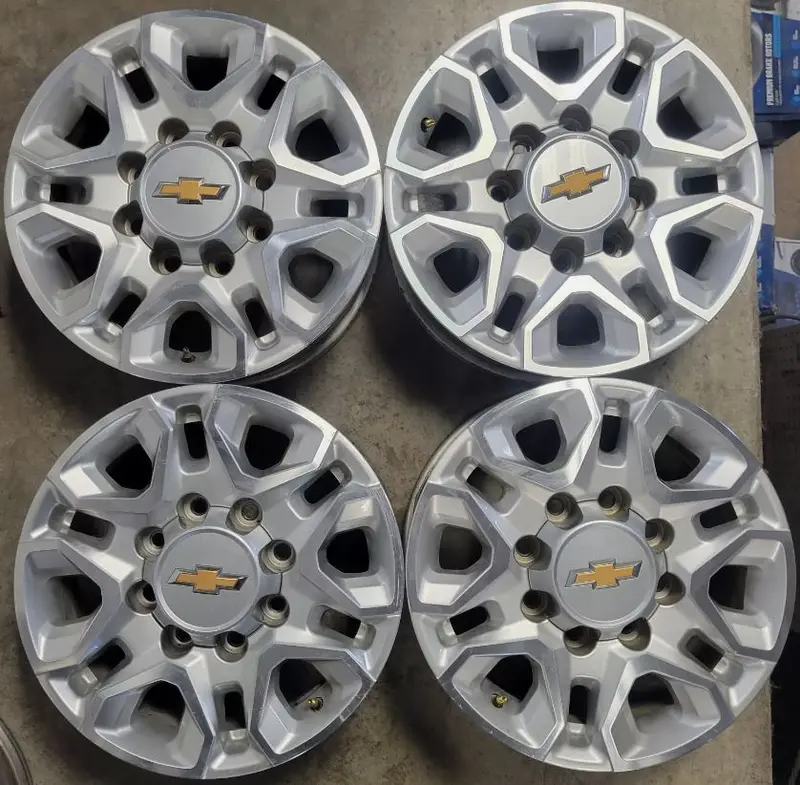 2020 21 22 23 2024 Chevrolet Silverado 2500 Aluminum Wheel Set 8 Lug 18 Inch 2