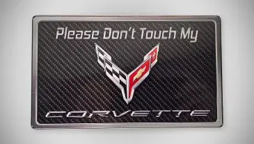 2020+ C8 Corvette - Please Don't Touch My C8 Corvette Dash Plaque | Choose Color 1