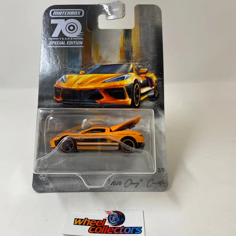 2020 Chevy Corvette * Orange * 2023 Matchbox Moving Parts 70Th Anniversary Edition 1