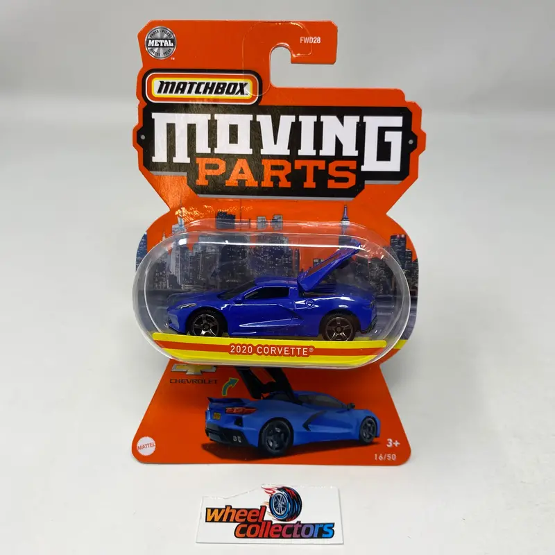 2020 Corvette * Blue * 2022 Matchbox Moving Parts 1