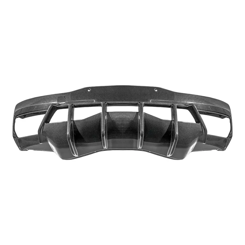 2020+ Corvette C8 Dry Carbon Fiber Rear Bumper Diffuser Quad Exit 1