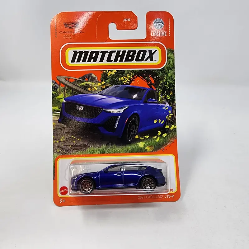 2021 Cadillac Ct-5V #37 * Blue * 2024 Matchbox Basic Case J 1