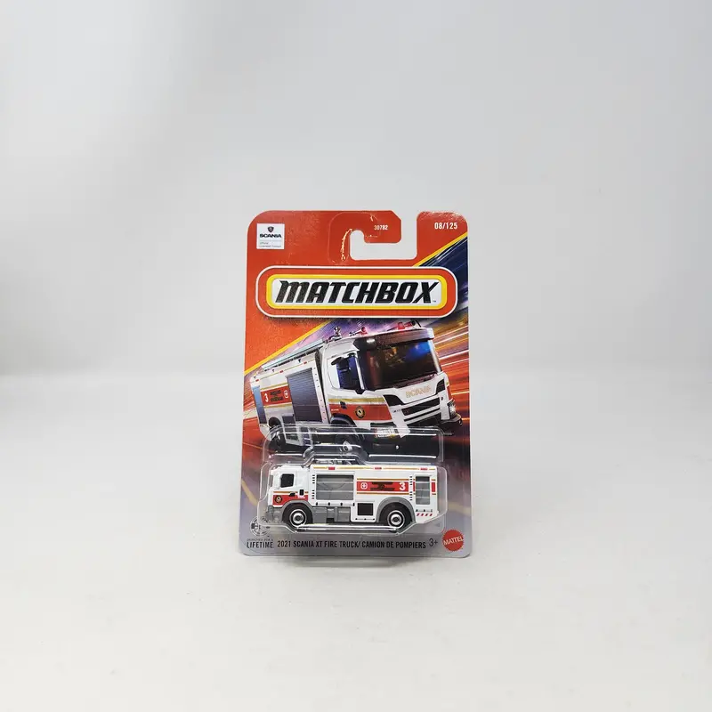2021 Scania Xt Fire Truck #8 * White * 2026 Matchbox Basic Mainline 1