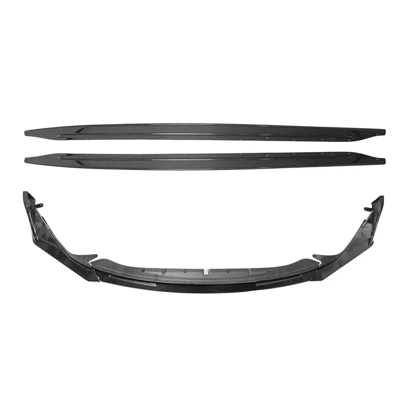 2021-Up Bmw G82 G83 M4 Vrs Carbon Fiber Front Splitter Lip & Side Skirts 1
