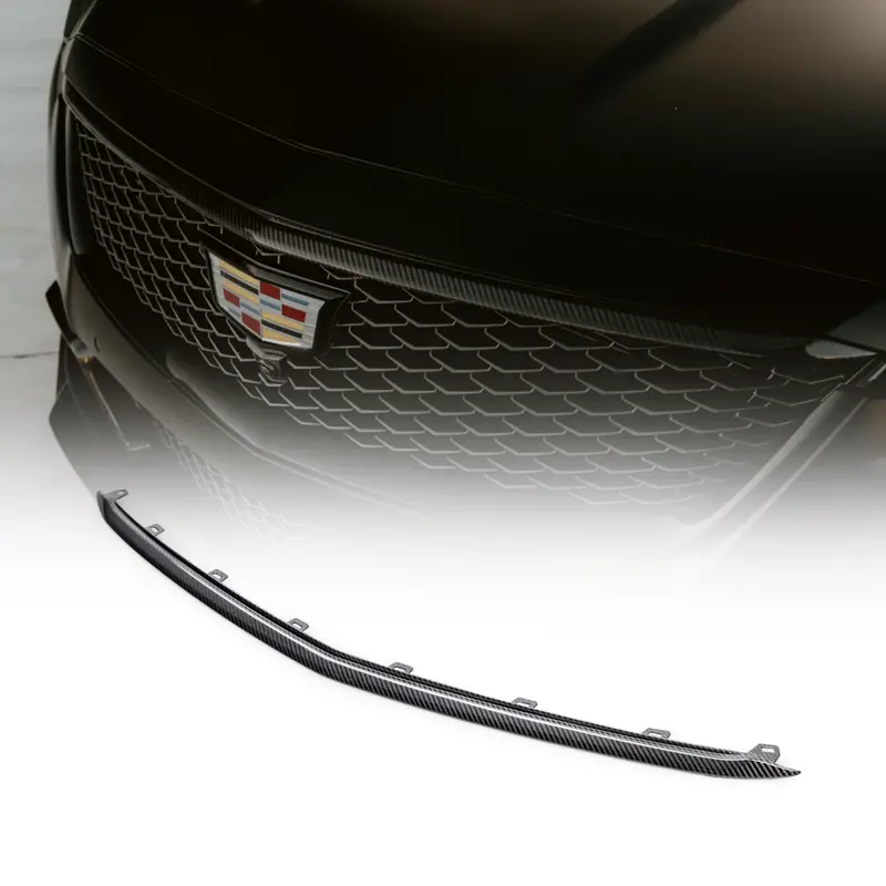 2022-2024 Cadillac Ct5-V Blackwing Carbon Fiber Upper Grille Trim Replacement 1