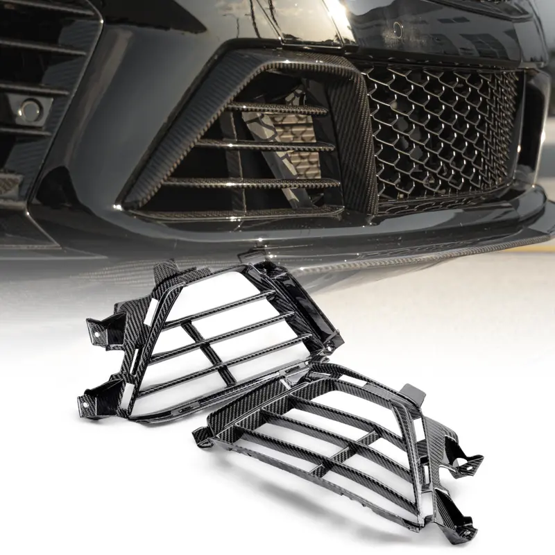 2022-2024 Cadillac Ct5-V Blackwing Gloss Carbon Fiber Lower Grille (Pair) 1