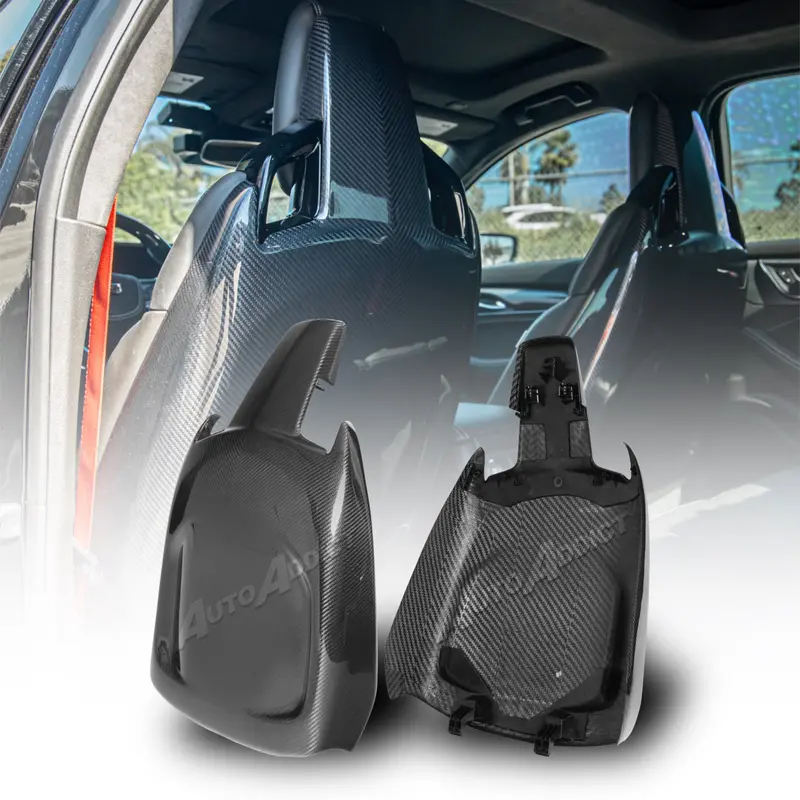 2022–2026 Cadillac Ct5-V Blackwing Pre-Preg Carbon Fiber V-Shaped Accented Front Seats (Pair) 1