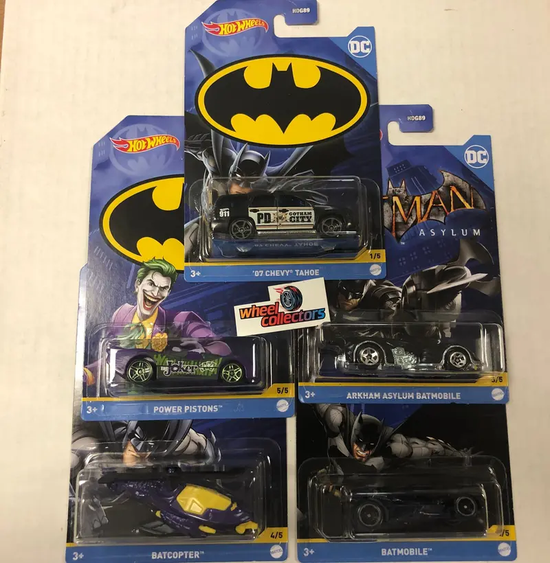 2022 Hot Wheels Dc Comics Batman * 5 Car Set * Case B Release 1