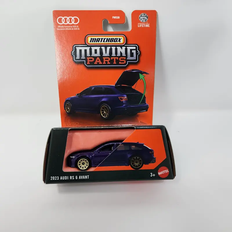 2023 Audi Rs 6 Avant * Purple * 2025 Matchbox Moving Parts Case F 1