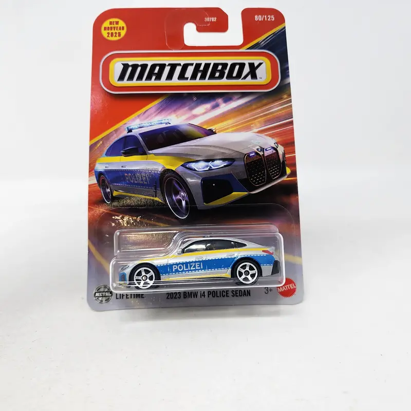 2023 Bmw I4 Police Sedan #80 * 2025 Matchbox Case L 1