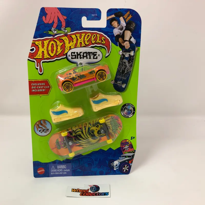 2023 Hot Wheels Skate * Hi Beam Car W/ Skate Board By Tony Hawk & Shoes 1