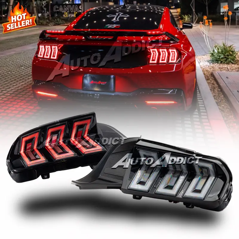 2024-2026 Mustang S650 Heritage-X™ Taillights Amber Turn Signal Sequential W/ Animation 1