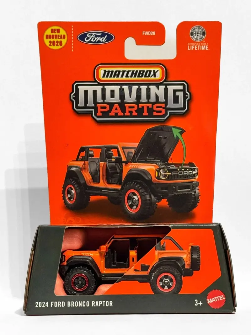 2024 Ford Bronco Raptor * Orange * 2026 Matchbox Moving Parts Case K 1