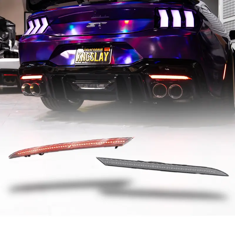 2024+ Ford Mustang S650 Euro Style Led Rear Reflectors (Pair) 1
