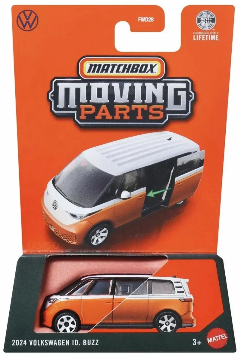 2024 Volkswagen Id Buzz * Orange * 2026 Matchbox Moving Parts Case K 1
