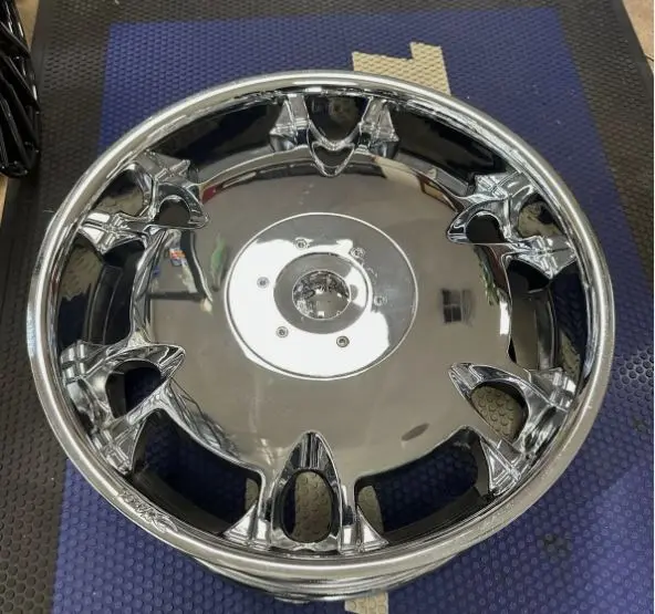 22" Dvinci Chrome Tuscani Wheel 22X9 5X5 5X127 Hub 73.1 Rare Full Moon Wheel 1