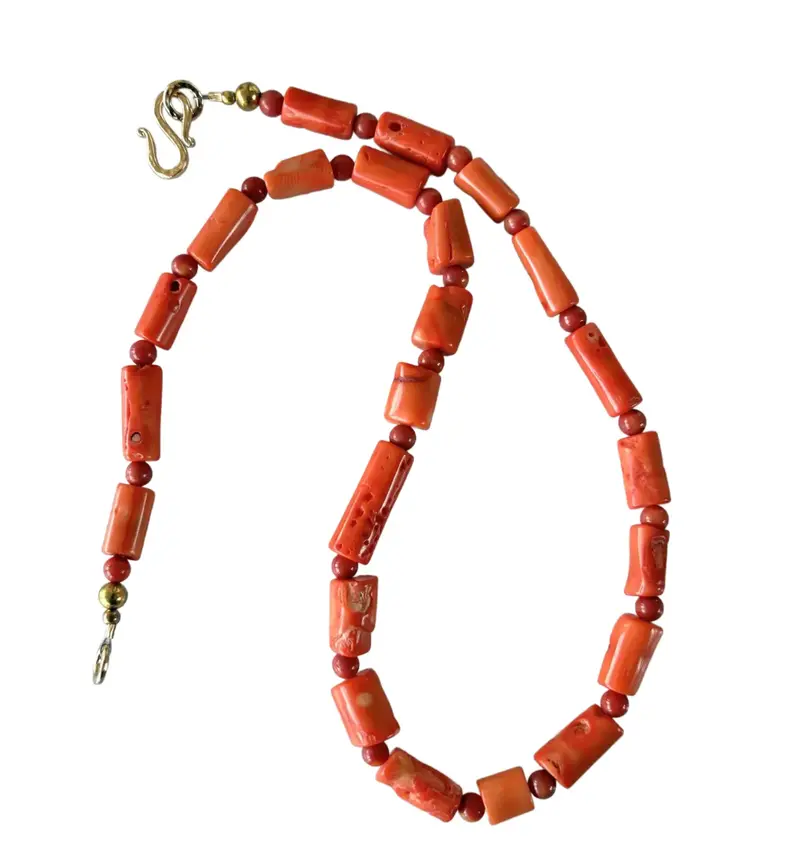 23" Coral Branch Beaded Necklace - Designed By Matthew Izzo 1
