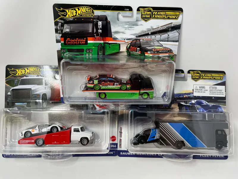3 Car Set Case B * 2024 Hot Wheels Team Transport Case B W/ Accord 1