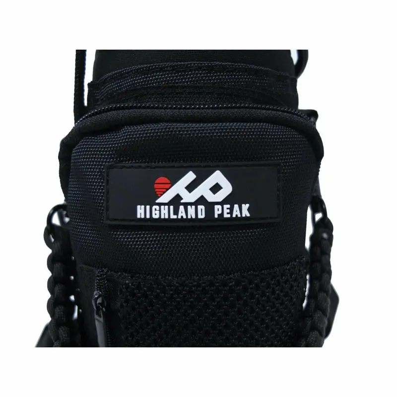 32Oz Sleeve/Carrier With Paracord Survival Handle (Black) 2