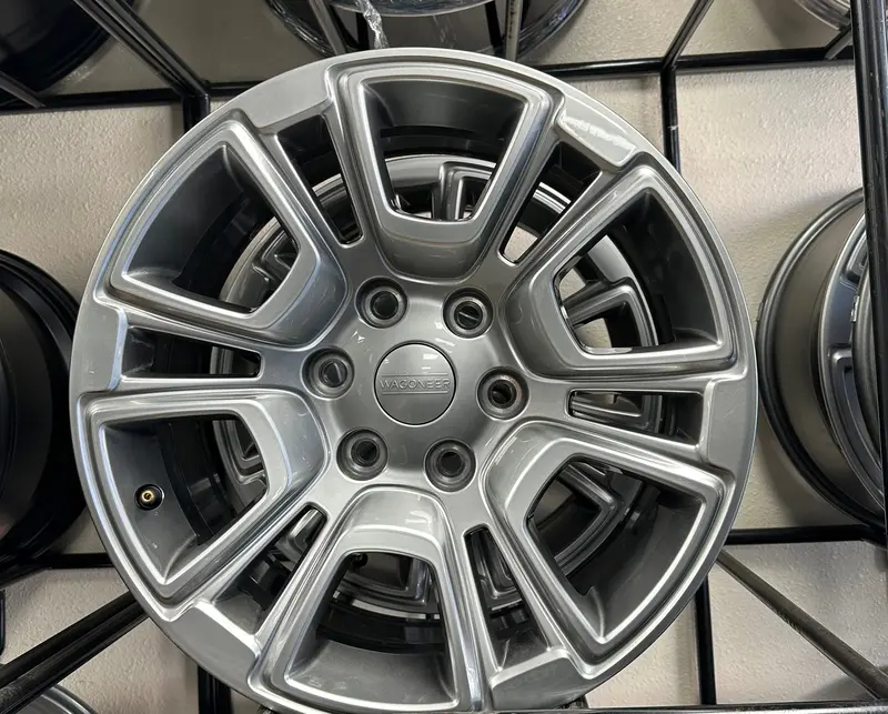 (4) Oem 2022-2024 Jeep Wagoneer 18X8 Silver 6 Double Spoke Aluminum Rim Aly 9295 1