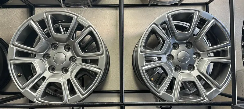 (4) Oem 2022-2024 Jeep Wagoneer 18X8 Silver 6 Double Spoke Aluminum Rim Aly 9295 2