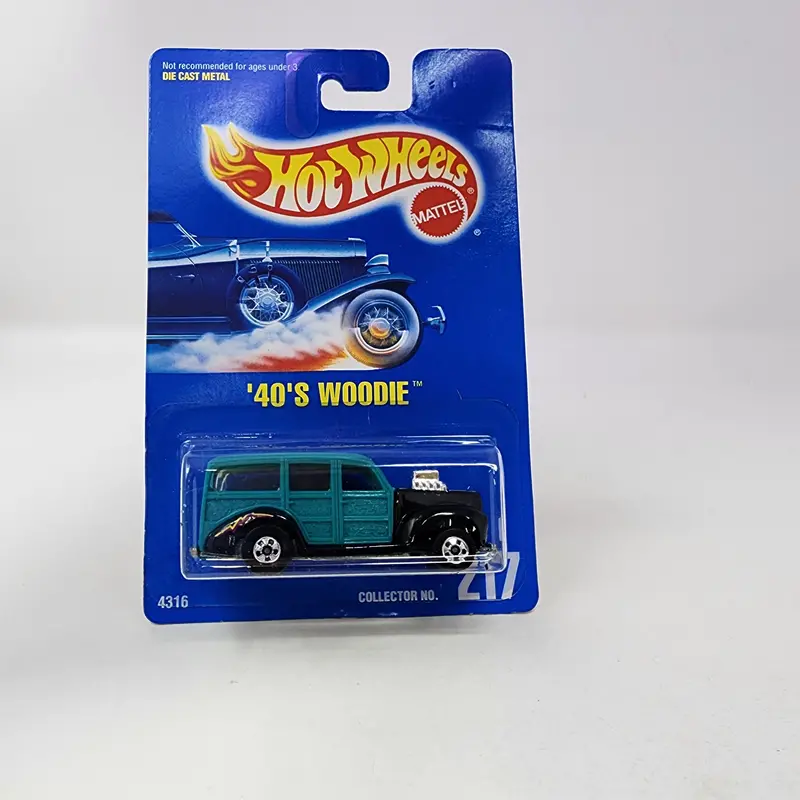 '40'S Woodie #217 * Hot Wheels Blue Card 1