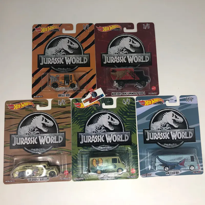 5 Car Set * 2022 Hot Wheels Pop Culture Jurassic World Case Q 1